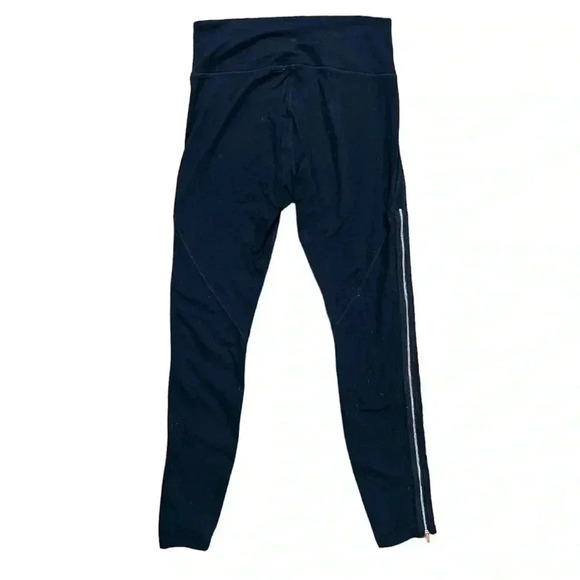 Athleta Black Leggings With Zipper on the Leg Size M - Picture 2 of 5